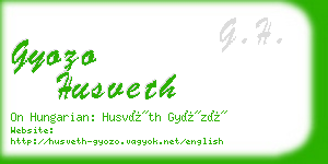 gyozo husveth business card